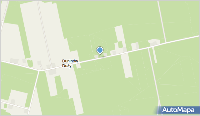 Duninów Duży, Duninów Duży, mapa Duninów Duży