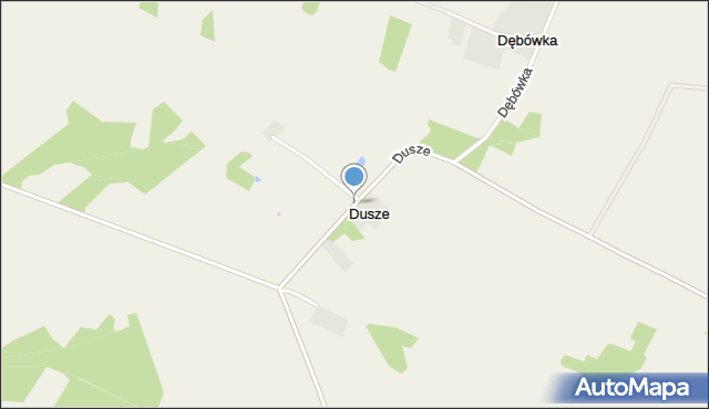 Dusze, Dusze, mapa Dusze