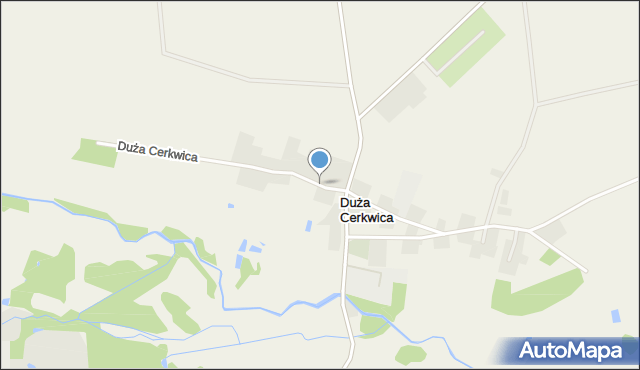 Duża Cerkwica, Duża Cerkwica, mapa Duża Cerkwica