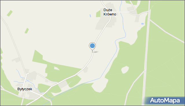 Duże Krówno, Duże Krówno, mapa Duże Krówno