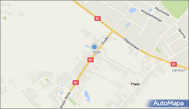 Leszczynek, Dudki, mapa Leszczynek