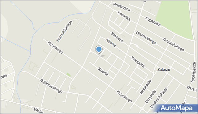 Leszno, Dudy-Gracza Jerzego, mapa Leszno