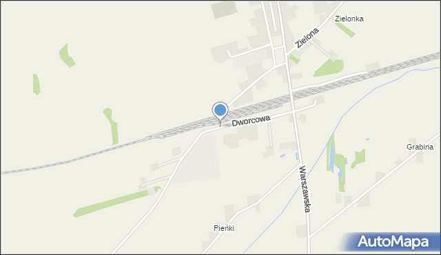 Barłogi gmina Grzegorzew, Dworcowa, mapa Barłogi gmina Grzegorzew