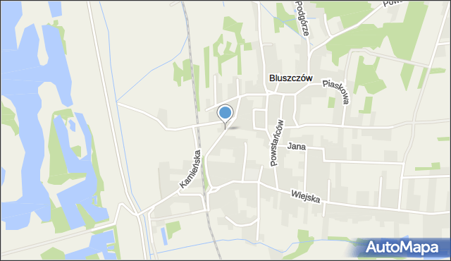 Bluszczów, Dworcowa, mapa Bluszczów