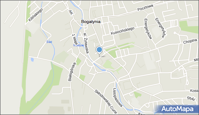 Bogatynia, Dworcowa, mapa Bogatynia