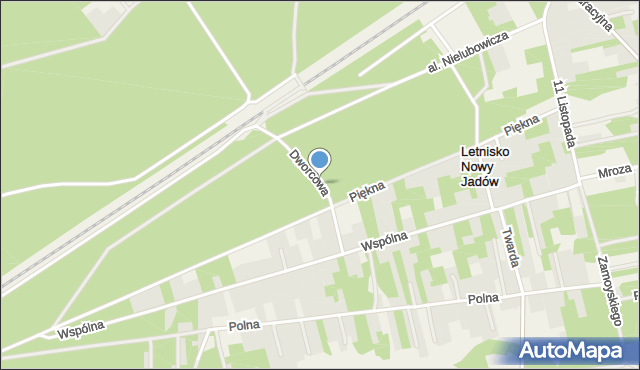 Borzymy gmina Jadów, Dworcowa, mapa Borzymy gmina Jadów