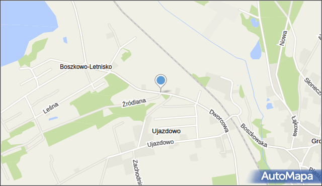 Boszkowo-Letnisko, Dworcowa, mapa Boszkowo-Letnisko