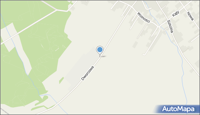 Chudów, Dworcowa, mapa Chudów