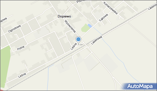 Dopiewo, Dworcowa, mapa Dopiewo