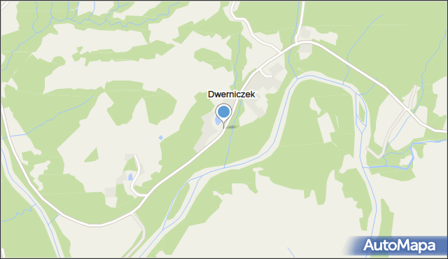 Dwerniczek, Dwerniczek, mapa Dwerniczek