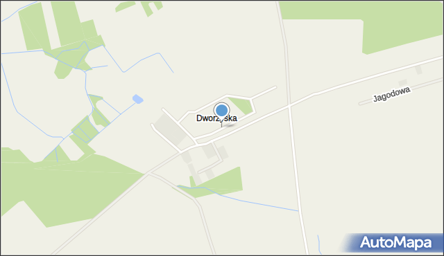 Dworzyska gmina Kórnik, Dworzyska, mapa Dworzyska gmina Kórnik