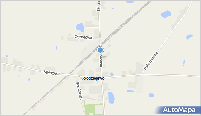 Kołodziejewo, Dworcowa, mapa Kołodziejewo