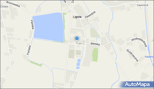 Ligota gmina Czechowice-Dziedzice, Dworska, mapa Ligota gmina Czechowice-Dziedzice