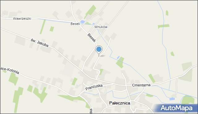 Pałecznica powiat proszowicki, Dworska, mapa Pałecznica powiat proszowicki