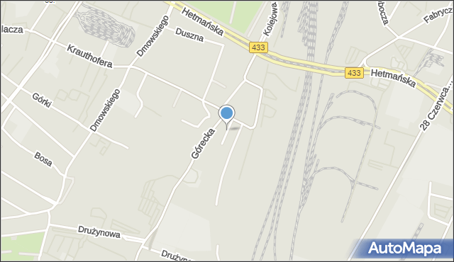 Poznań, Dwatory, mapa Poznania