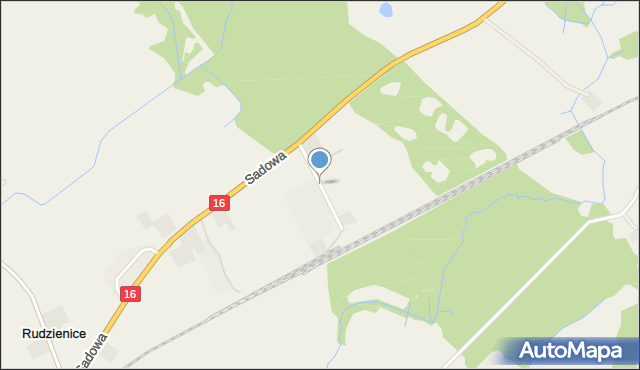 Rudzienice, Dworcowa, mapa Rudzienice