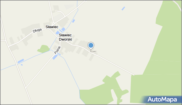 Sławiec, Dworna, mapa Sławiec