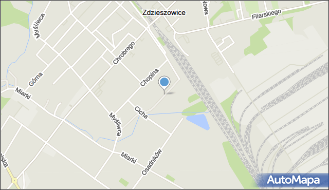 Zdzieszowice, Dworcowa, mapa Zdzieszowice