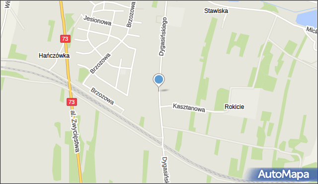 Chmielnik powiat kielecki, Dygasińskiego Adolfa, mapa Chmielnik powiat kielecki