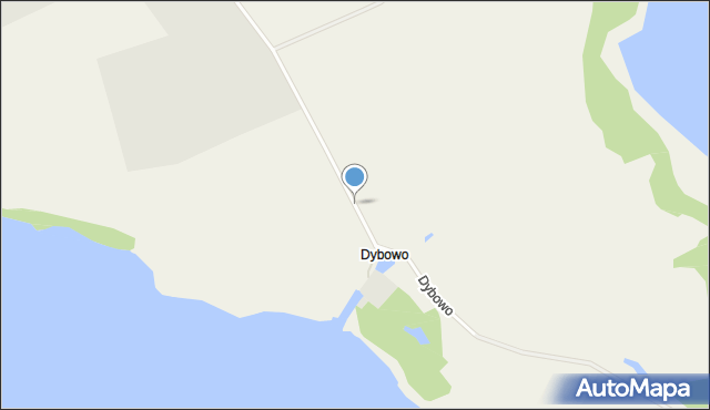 Dybowo gmina Mikołajki, Dybowo, mapa Dybowo gmina Mikołajki