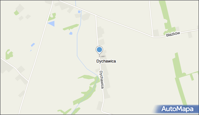 Dychawica, Dychawica, mapa Dychawica