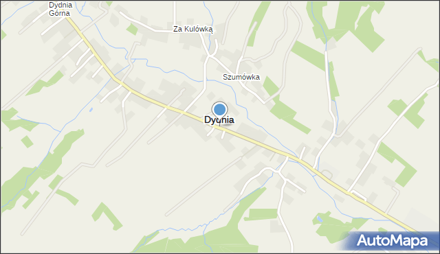 Dydnia, Dydnia, mapa Dydnia