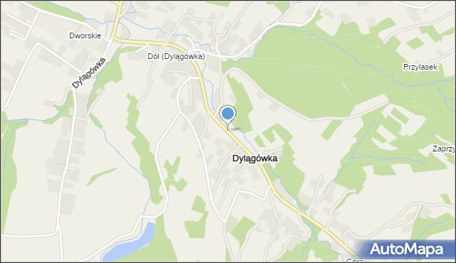 Dylągówka, Dylągówka, mapa Dylągówka