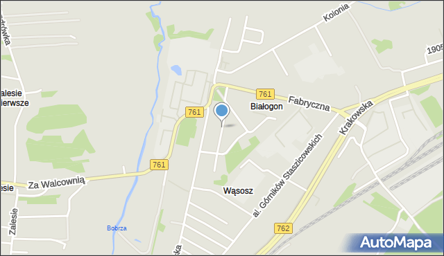 Kielce, Dyrekcji Głównej Górniczej, mapa Kielc