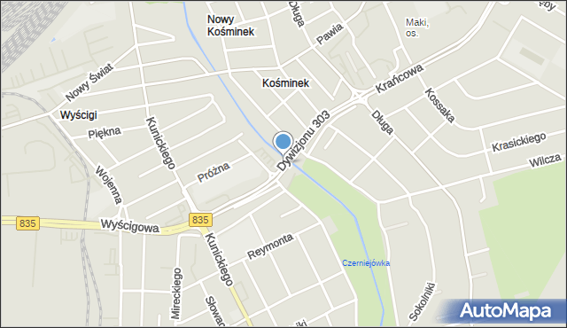 Lublin, Dywizjonu 303, mapa Lublina