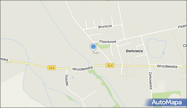 Opole, Dyngusowa, mapa Opola