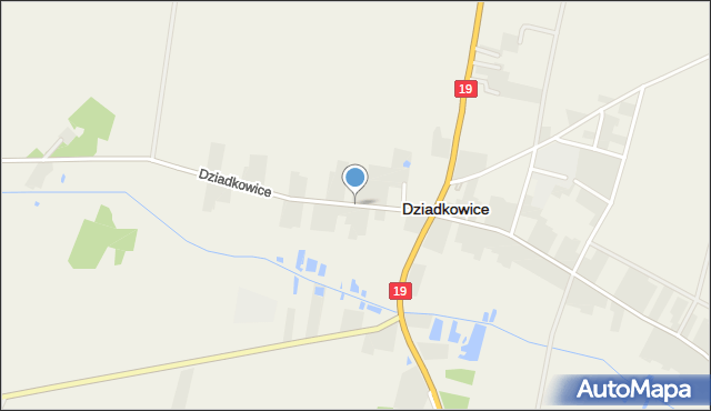 Dziadkowice powiat siemiatycki, Dziadkowice, mapa Dziadkowice powiat siemiatycki