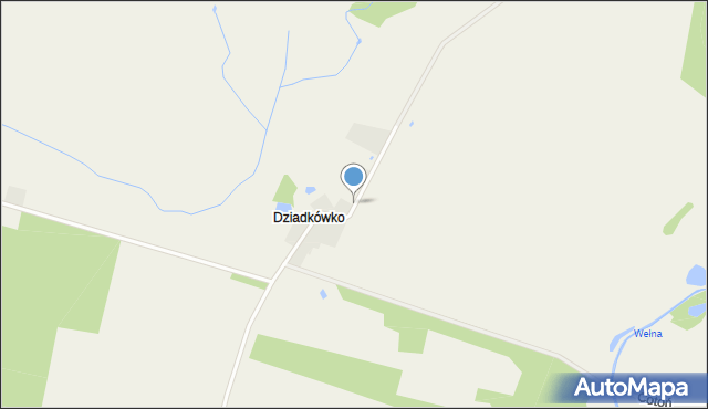 Dziadkówko, Dziadkówko, mapa Dziadkówko
