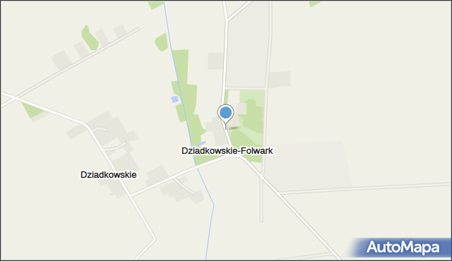 Dziadkowskie-Folwark, Dziadkowskie-Folwark, mapa Dziadkowskie-Folwark