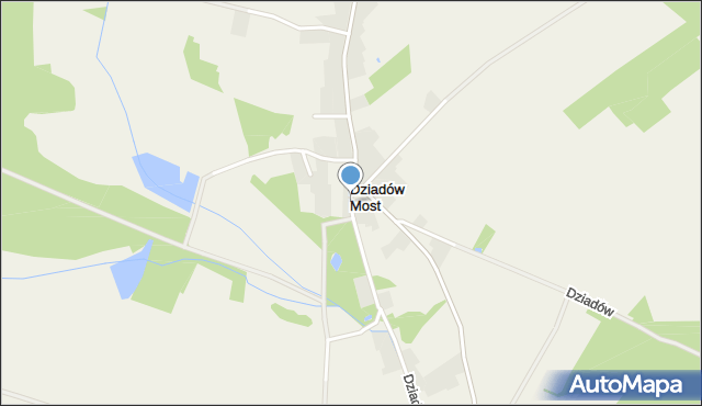 Dziadów Most, Dziadów Most, mapa Dziadów Most