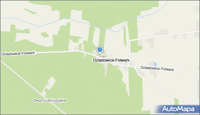 Dziadowice-Folwark, Dziadowice-Folwark, mapa Dziadowice-Folwark