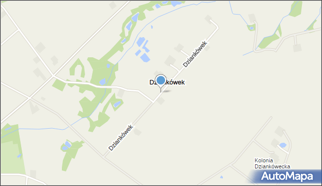 Dziankówek, Dziankówek, mapa Dziankówek