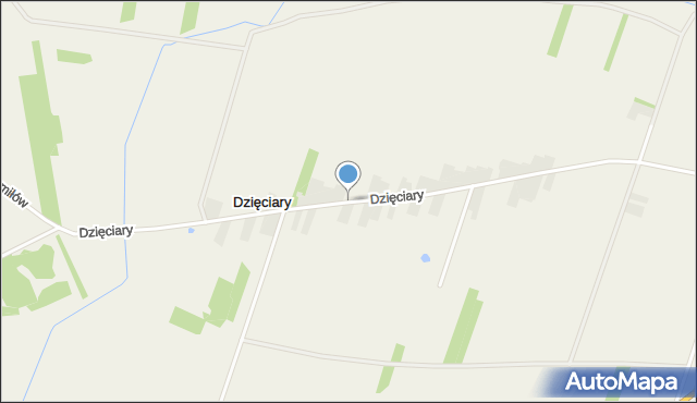 Dzięciary, Dzięciary, mapa Dzięciary