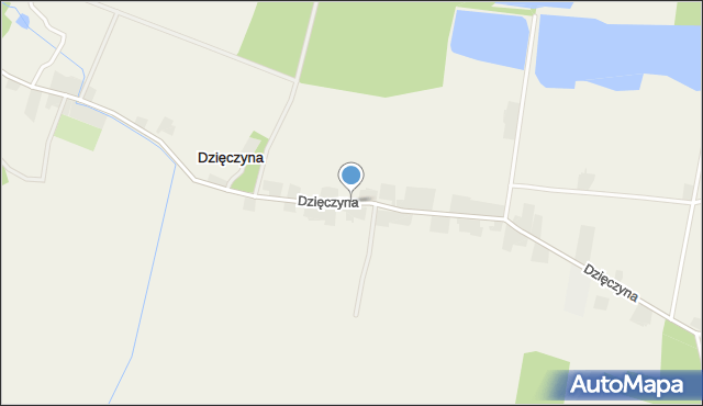 Dzięczyna, Dzięczyna, mapa Dzięczyna