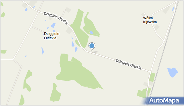 Dzięgiele Oleckie, Dzięgiele Oleckie, mapa Dzięgiele Oleckie