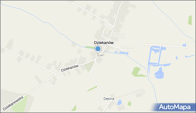 Dziekanów, Dziekanów, mapa Dziekanów