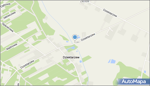 Dziektarzew, Dziektarzew, mapa Dziektarzew