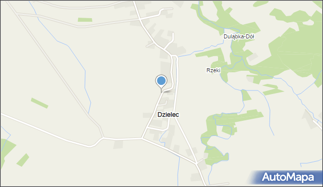 Dzielec, Dzielec, mapa Dzielec