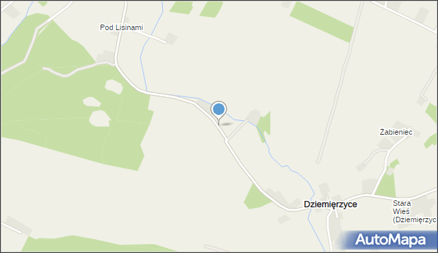 Dziemięrzyce, Dziemięrzyce, mapa Dziemięrzyce