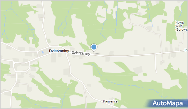 Dzierżaniny, Dzierżaniny, mapa Dzierżaniny