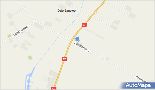 Dzierżanowo gmina Szelków, Dzierżanowo, mapa Dzierżanowo gmina Szelków