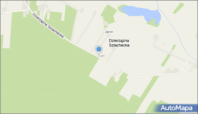 Dzierzązna Szlachecka, Dzierzązna Szlachecka, mapa Dzierzązna Szlachecka