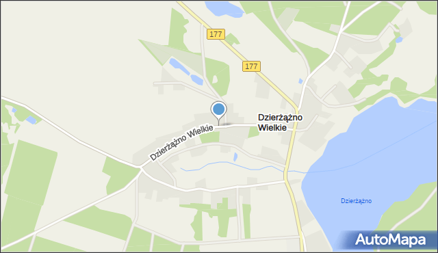 Dzierżążno Wielkie, Dzierżążno Wielkie, mapa Dzierżążno Wielkie