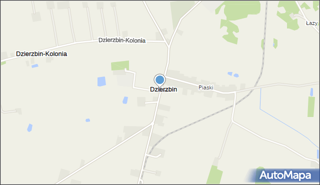 Dzierzbin, Dzierzbin, mapa Dzierzbin