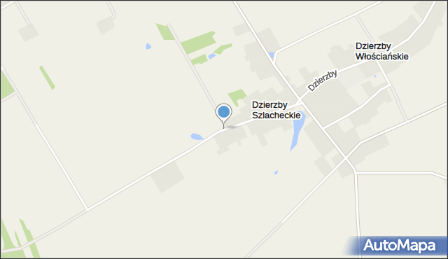 Dzierzby Szlacheckie, Dzierzby Szlacheckie, mapa Dzierzby Szlacheckie