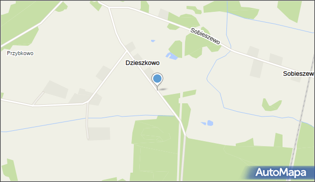 Dzieszkowo, Dzieszkowo, mapa Dzieszkowo